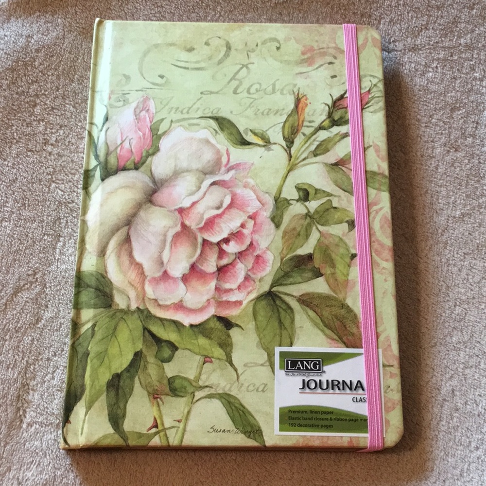 Rose Botanical Journal Notebook NWT Lang 192 pages